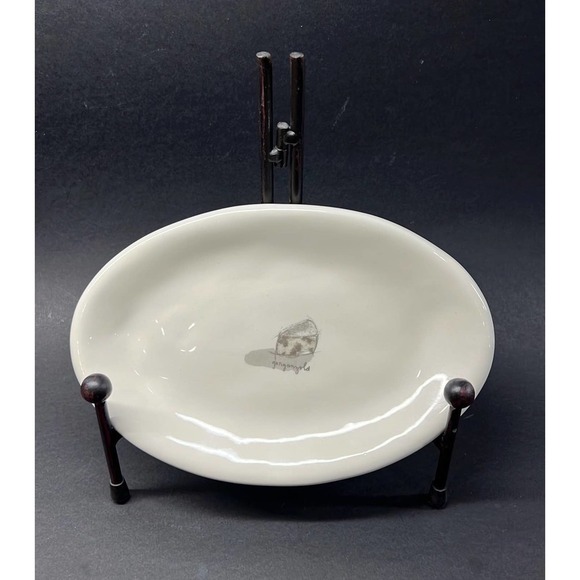 Rae Dunn Dimpled Oval Cheese Plate Gorgonzola‎ - Picture 1 of 4